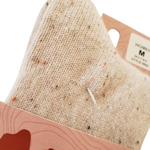 B.Ella 82% Cashmere Crew Socks Flecks Off White Warm Dress Cozy RORY SZ 7-9.5 M - Picture 2 of 3